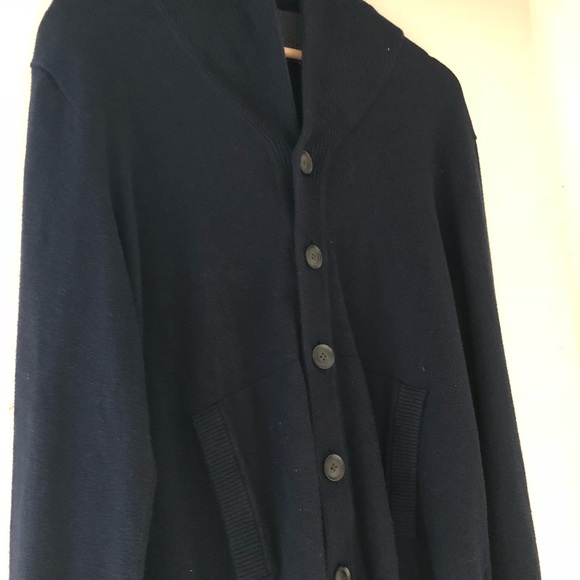 GAP Navy Blue Cotton + Cashmere Sweater - Picture 4 of 8